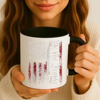 Retro Vintage Qr American Flag Funny Trump Dance Code Mug