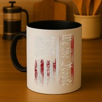 Retro Vintage Qr American Flag Funny Trump Dance Code Mug