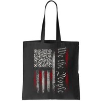 Retro Vintage Qr American Flag Funny Trump Dance Code Bag