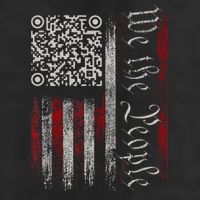 Retro Vintage Qr American Flag Funny Trump Dance Code Tumbler