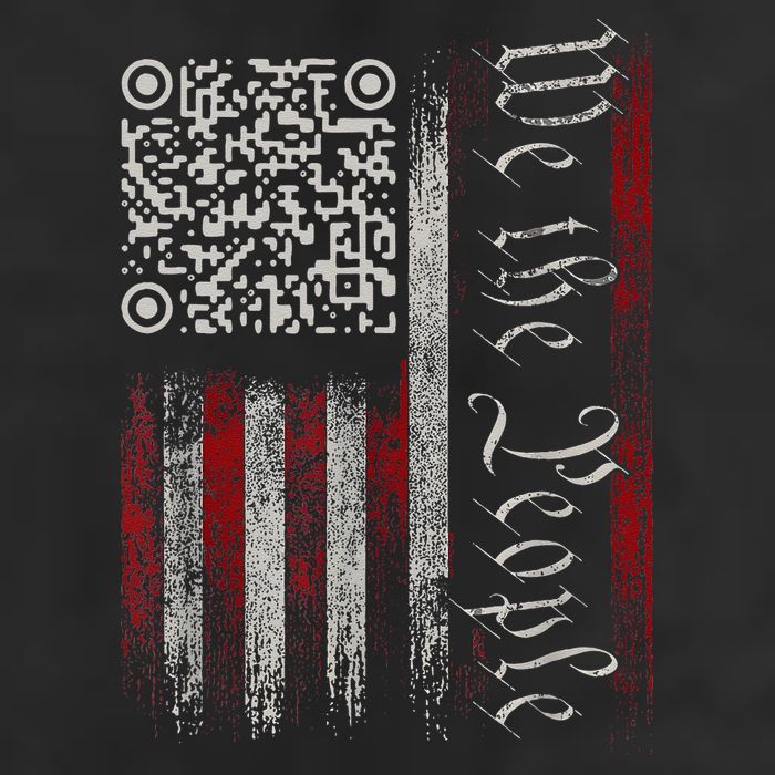 Retro Vintage Qr American Flag Funny Trump Dance Code Golf Towel