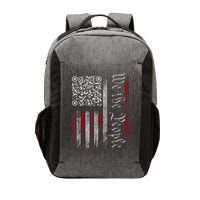 Retro Vintage Qr American Flag Funny Trump Dance Code Vector Backpack