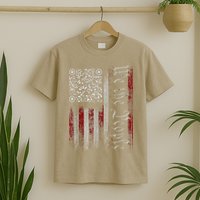 Retro Vintage Qr American Flag Funny Trump Dance Code T-Shirt