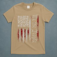 Retro Vintage Qr American Flag Funny Trump Dance Code T-Shirt