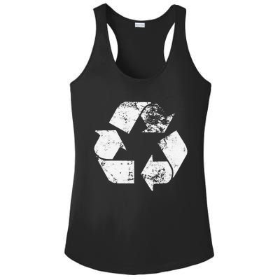 Recycle Vintage Recycling Gift Earth Day Women Ladies PosiCharge Competitor Racerback Tank