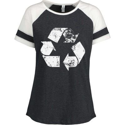 Recycle Vintage Recycling Gift Earth Day Women Enza Ladies Jersey Colorblock Tee