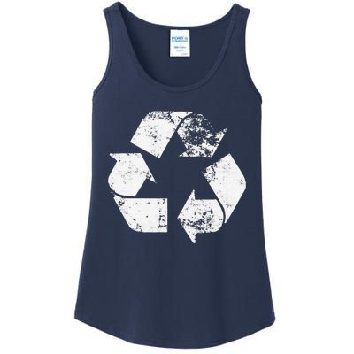 Recycle Vintage Recycling Gift Earth Day Women Ladies Essential Tank