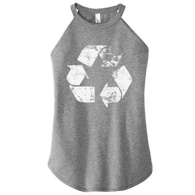 Recycle Vintage Recycling Gift Earth Day Women Women's Perfect Tri Rocker Tank