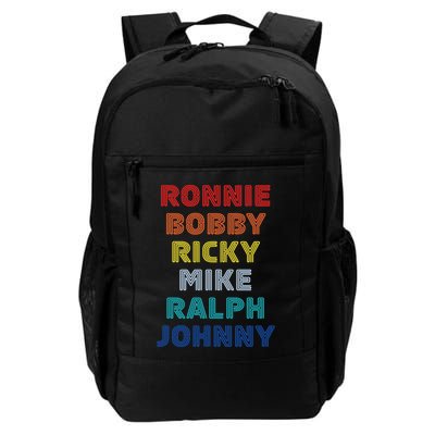 Retro Vintage Ronnie Bobby Ricky Mike Ralph And Johnny Backpack