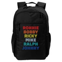 Retro Vintage Ronnie Bobby Ricky Mike Ralph And Johnny Backpack