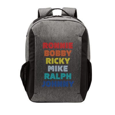 Retro Vintage Ronnie Bobby Ricky Mike Ralph And Johnny Vector Backpack