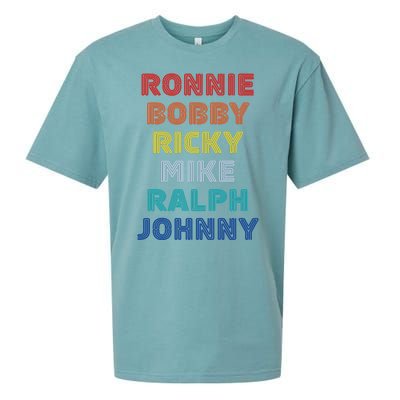 Retro Vintage Ronnie Bobby Ricky Mike Ralph And Johnny Sueded Cloud Jersey T-Shirt