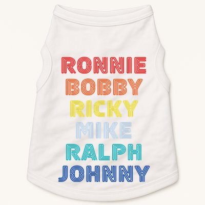 Retro Vintage Ronnie Bobby Ricky Mike Ralph And Johnny Doggie Tank