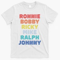 Retro Vintage Ronnie Bobby Ricky Mike Ralph And Johnny T-Shirt