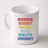 Retro Vintage Ronnie Bobby Ricky Mike Ralph And Johnny Coffee Mug