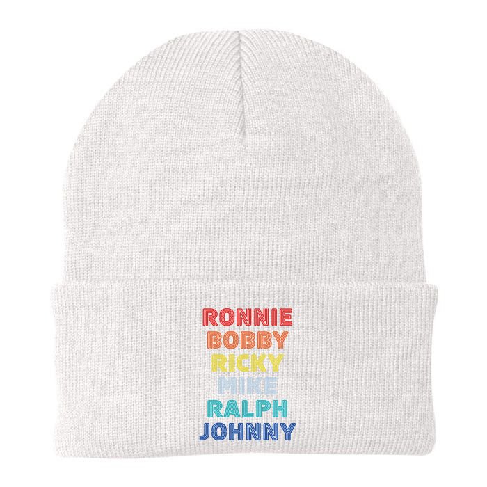 Retro Vintage Ronnie Bobby Ricky Mike Ralph And Johnny Beanie