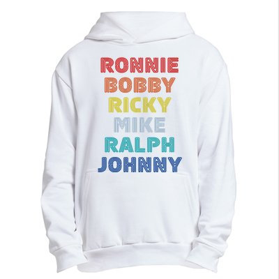 Retro Vintage Ronnie Bobby Ricky Mike Ralph And Johnny Urban Pullover Hoodie