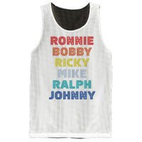 Retro Vintage Ronnie Bobby Ricky Mike Ralph And Johnny Mesh Reversible Basketball Jersey Tank