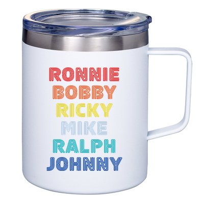 Retro Vintage Ronnie Bobby Ricky Mike Ralph And Johnny 12oz Stainless Steel Coffee Mug