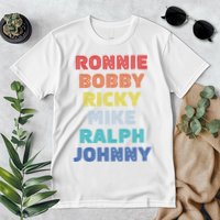 Retro Vintage Ronnie Bobby Ricky Mike Ralph And Johnny Premium T-Shirt