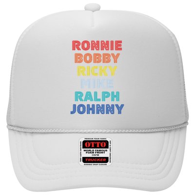 Retro Vintage Ronnie Bobby Ricky Mike Ralph And Johnny Trucker Hat