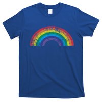 Rainbow Vintage Retro 70s 80s Style Gift Gift T-Shirt