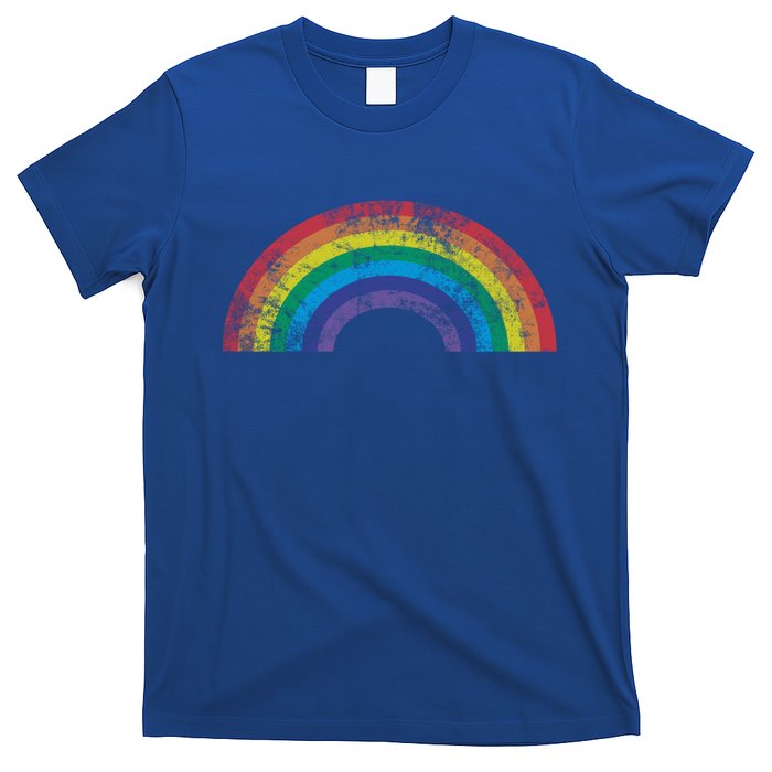 Rainbow Vintage Retro 70s 80s Style Gift Gift T-Shirt