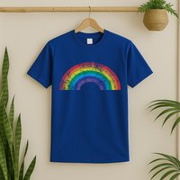 Rainbow Vintage Retro 70s 80s Style Gift Gift T-Shirt