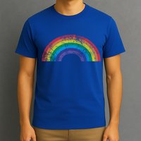 Rainbow Vintage Retro 70s 80s Style Gift Gift T-Shirt
