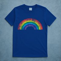 Rainbow Vintage Retro 70s 80s Style Gift Gift T-Shirt