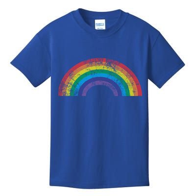 Rainbow Vintage Retro 70s 80s Style Gift Gift Kids T-Shirt