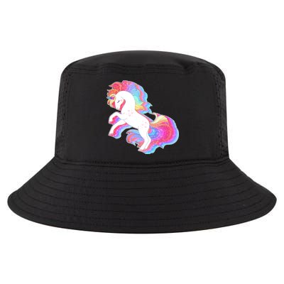 Retro Vintage Rainbow Unicorn Cool Comfort Performance Bucket Hat