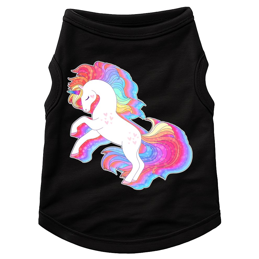 Retro Vintage Rainbow Unicorn Doggie Tank