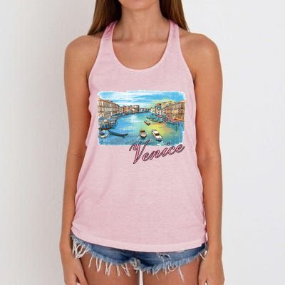 Romantic Venice Women's Knotted Racerback Tank