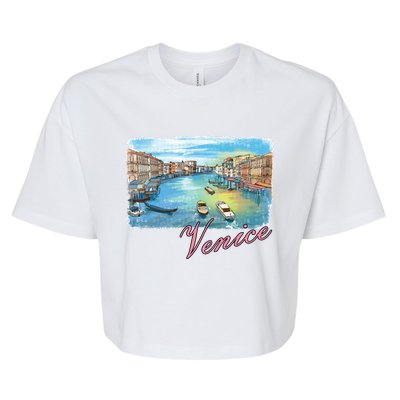 Romantic Venice Bella+Canvas Jersey Crop Tee