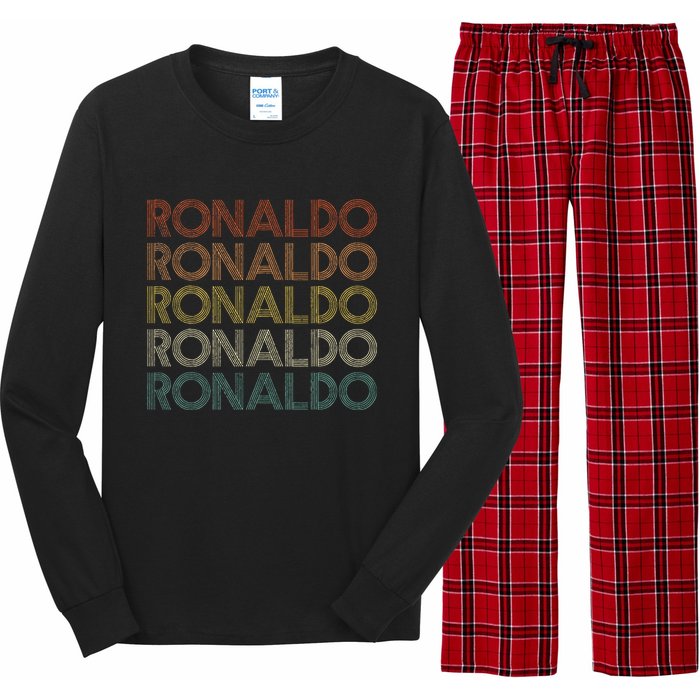 R.O.N.A.L.D.O Vintage Retro Long Sleeve Pajama Set