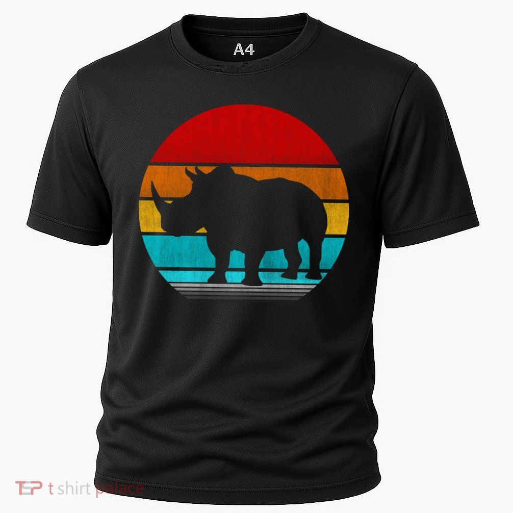 Retro Vintage Rhino Performance Shirt