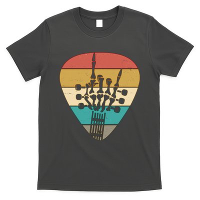 Retro Vintage Rock On Guitar Skeleton T-Shirt