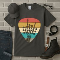 Retro Vintage Rock On Guitar Skeleton Tall T-Shirt