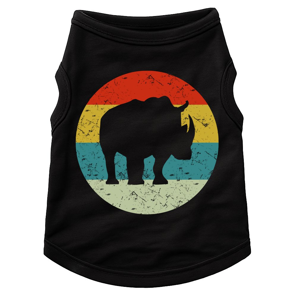 Retro Vintage Rhino Doggie Tank