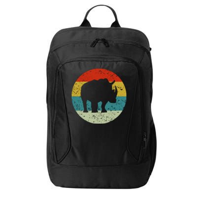 Retro Vintage Rhino City Backpack