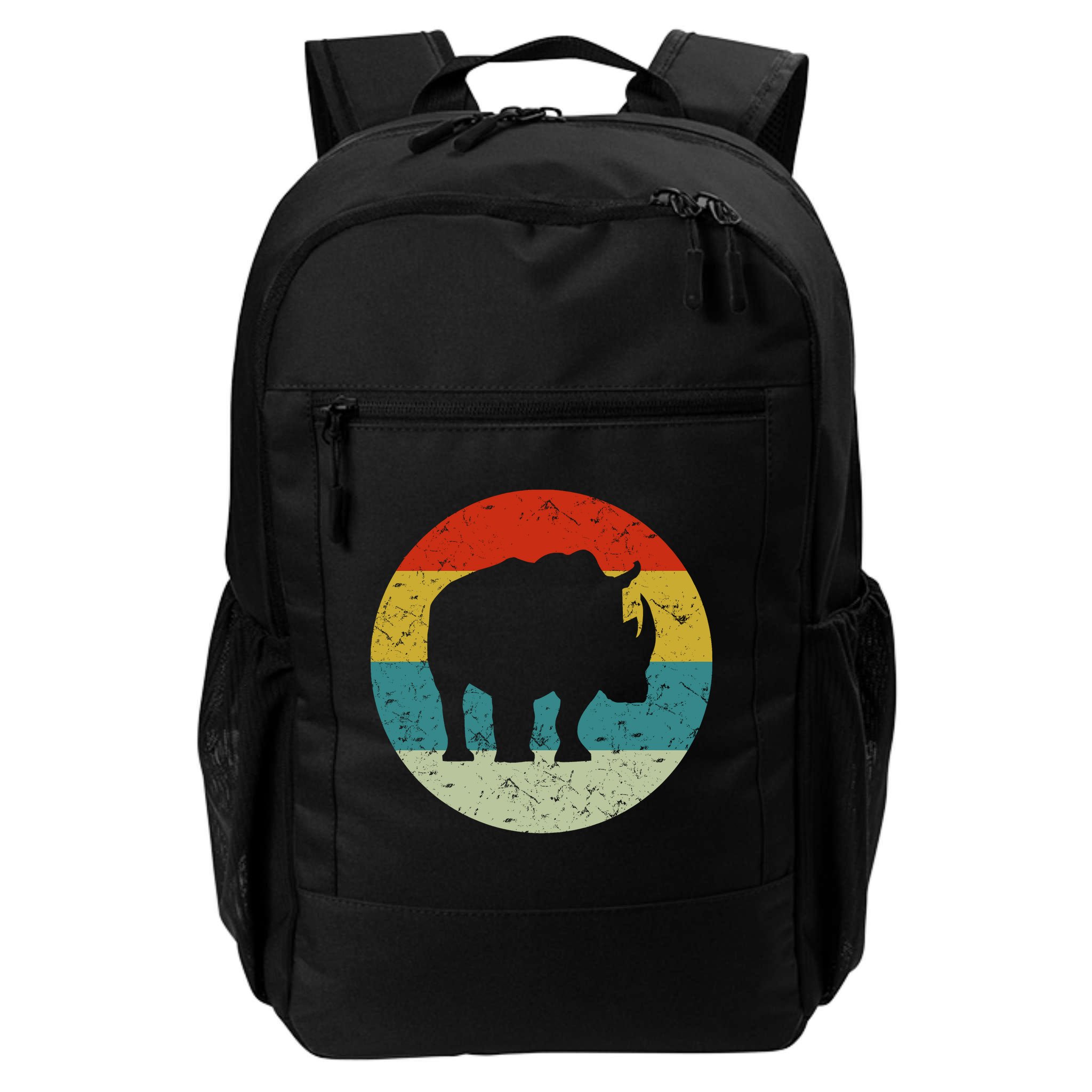 Retro Vintage Rhino Backpack