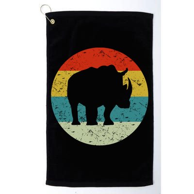 Retro Vintage Rhino Platinum Collection Golf Towel