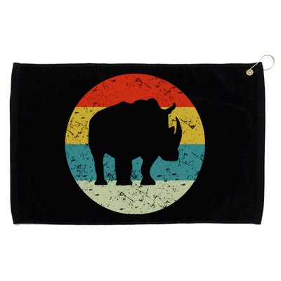 Retro Vintage Rhino Grommeted Golf Towel