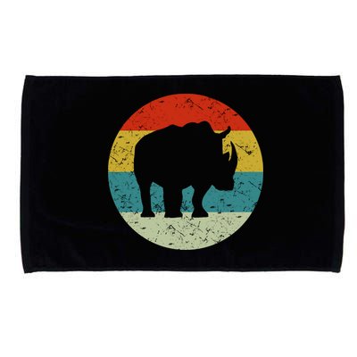 Retro Vintage Rhino Microfiber Hand Towel