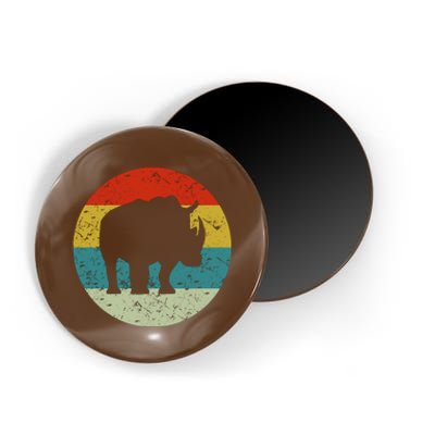 Retro Vintage Rhino Magnet