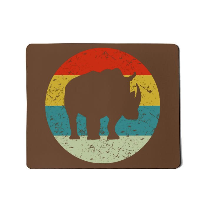 Retro Vintage Rhino Mousepad