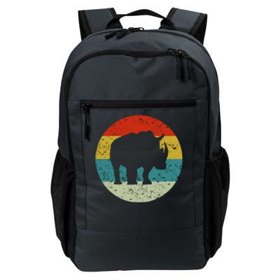 Retro Vintage Rhino Daily Commute Backpack