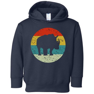 Retro Vintage Rhino Toddler Hoodie