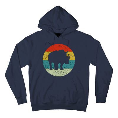 Retro Vintage Rhino Tall Hoodie